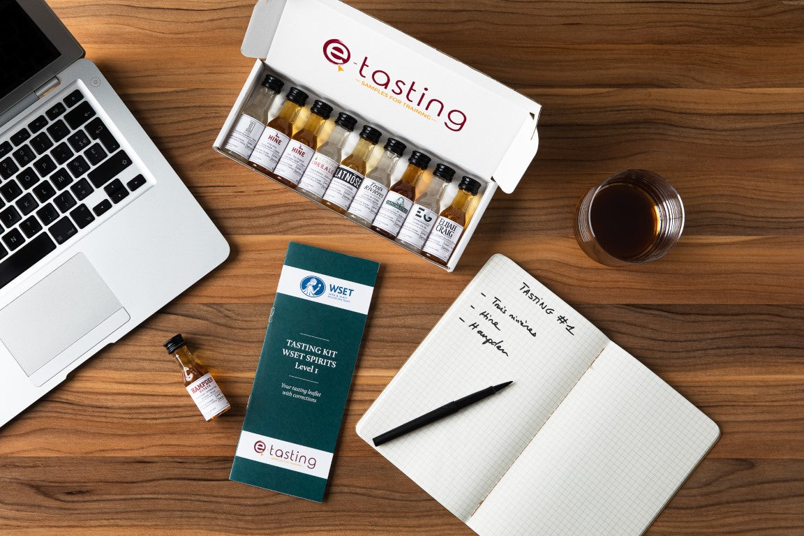 wset training wset level 1 spirits tasting kit