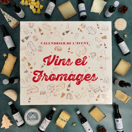 Calendrier de l'Avent Vins & Fromages - "Le Régal des Épicuriens"