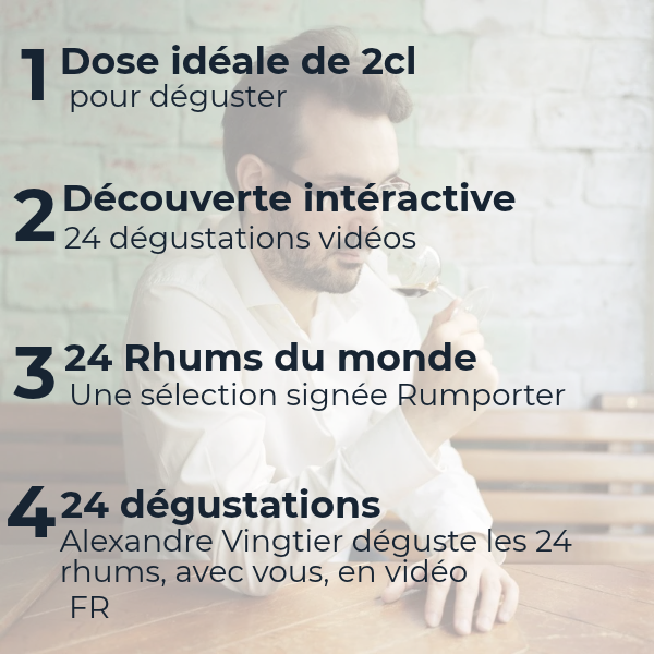 Calendrier de l'Avent Rhum - "Le Tour du Monde des Rhums" par Rumporter