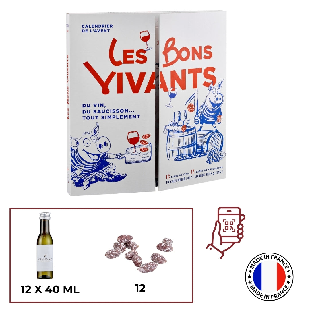 Calendario de Adviento de Vinos y Salchichones - "Los Bons Vivants"
