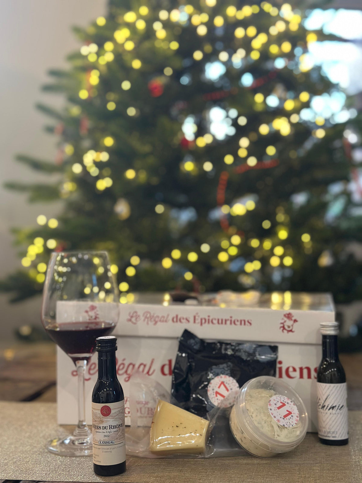Calendrier de l'Avent Vins & Fromages - "Le Régal des Épicuriens" 