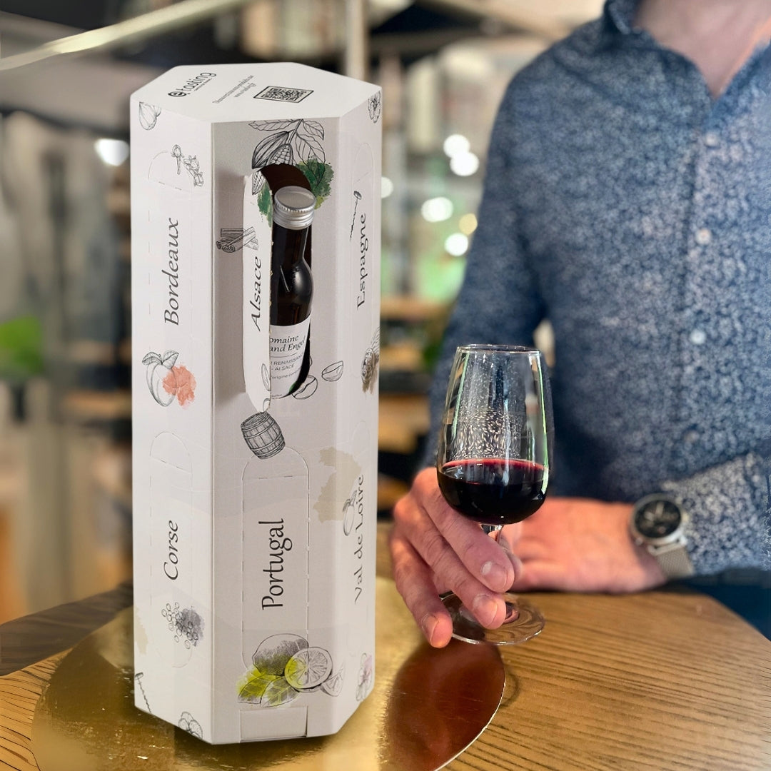 Coffret dégustation - 12 grands vins d'Europe