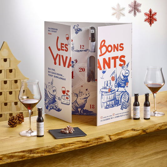 Calendrier de l'Avent vins & saucissons "Les Bons Vivants" »