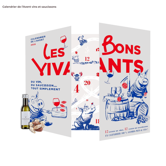 Le calendrier de l'Avent Vins et Saucissons
